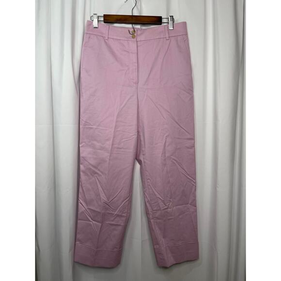 Ann Taylor pants chinos slacks women's 8 violet pink purple deep cuffs - Picture 10 of 14